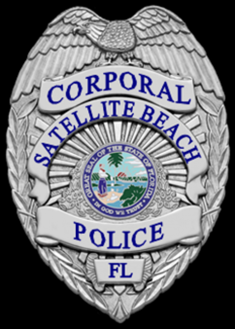 SATELLITE BEACH CORPORAL BADGE.